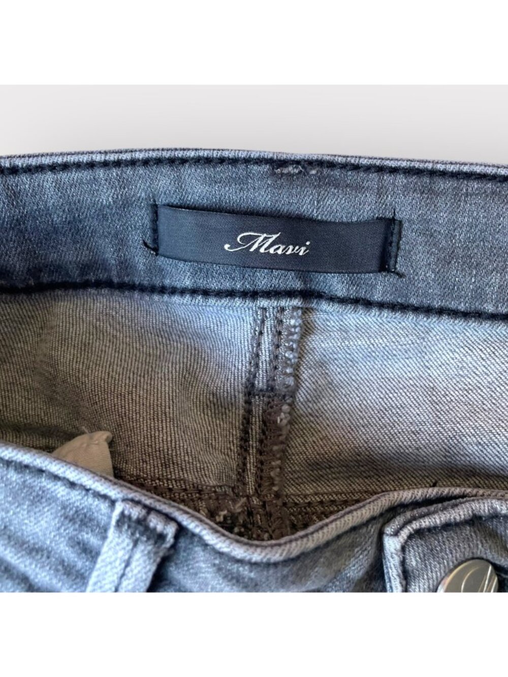 Mavi Size 25x28 Blue Denim Alissa High Rise Super Skinny Jeans - Picture 7 of 11
